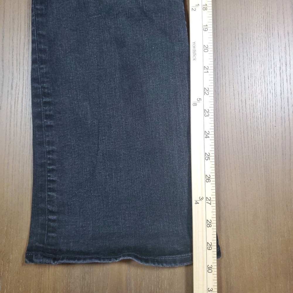Paige Womens High Rise Coated Sloane Straight Leg Jeans Black Denim Size 33 - Picture 4 of 7
